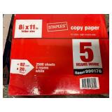Large Lot of Staples Copy and Multipurpose Paper Assorted Sizes and Colors