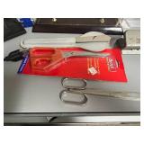 Office Desk Accessory Lot with Dell Monitor, Organizers, Staplers, and Pens