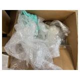 Lot of Shipping Supplies: Cardboard Boxes, Bubble Wrap, and Half Sheet Labels