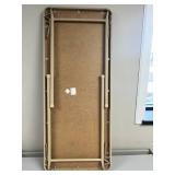 Office Desk, 4 Foot Folding Table, and White Step Stool Set