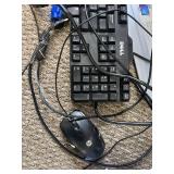 HP Desktop Monitor Bundle with Dell Keyboard, HP Mouse, Labtec Speakers, Copy Paper, and Workshop Cord