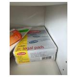 Office Supply and First Aid Lot with Ziploc Bags, Legal Pads, Markers, Bandages, and More - quantities unverified