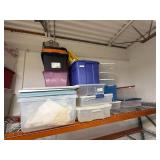 Collection of Assorted Plastic Storage Totes and Bins