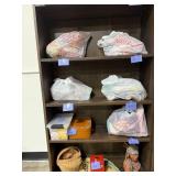 Brown Tall Wooden Bookshelf with 5 Shelves - contents not included