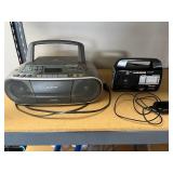 Sony CFD-S01 CD Radio Cassette-Corder and SuperSonic SC-1082 9-Band Radio with Power Adapter