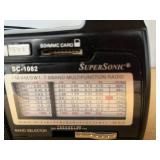 Sony CFD-S01 CD Radio Cassette-Corder and SuperSonic SC-1082 9-Band Radio with Power Adapter