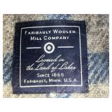 Faribault Woolen Mill Company Plaid Throw Blanket In Orig Pkg Retailed for $79.99 with 2 Suction Grab Bars