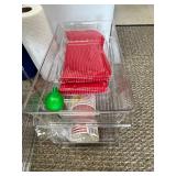 Office Organizational Set with Trash and Recycling Bins, Baskets, and Storage Trays