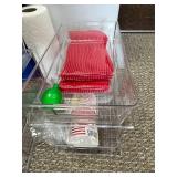 Office Organizational Set with Trash and Recycling Bins, Baskets, and Storage Trays