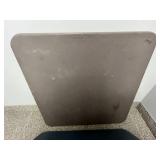 Set of 3 Square Folding Card Tables with Metal Frames