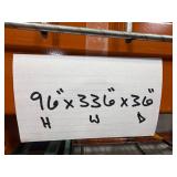 Heavy Duty Industrial Warehouse Pallet Racking with Wire Decking - you disassemble - contents NOT included