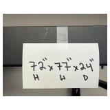 Heavy Duty 4-Shelf Steel Storage Rack 72x77x24 Inches - you disassemble & move