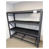 Heavy Duty 4-Shelf Steel Storage Rack 72x77x24 Inches - you disassemble & move