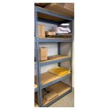 Steel Storage Shelving Unit 72x36x18 Inch with Adjustable Shelves - you disassemble & move - contents NOT included