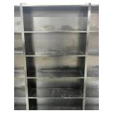 Black Storage Shelf Unit 71x35.5x12 Inches