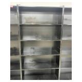 Black Storage Shelving Unit 71x35.5x12 Inches