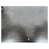 Dark Wood Office Table & Adjustable White Desk Lamp with Flexible Neck