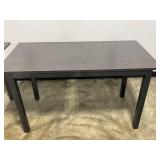 Office Desk and Black Adjustable Rolling Chair Set