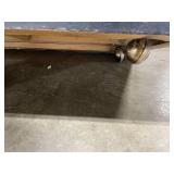 Black Wood Storage Cabinet with Adjustable Shelves 31x15x37 Inches