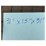 Black Wood Storage Cabinet with Adjustable Shelves 31x15x37 Inches