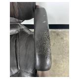 Lane Black Leather Executive Office Chair with Adjustable Height