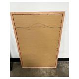 Framed Multnomah Falls Oregon Print, Large Black Frame, and Vintage Suitcase