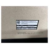 Framed Multnomah Falls Oregon Print, Large Black Frame, and Vintage Suitcase