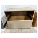 1 Sauder Bedroom Night Stand & - 1 Larger Chest (missing top drawer)