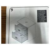 1 Sauder Bedroom Night Stand & - 1 Larger Chest (missing top drawer)