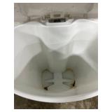 Set of 4 Plastic Wastebaskets with Lids and Open Tops