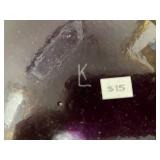 Set of 4 Signed Art Glass Vessels and Bowls with Iridescent and Checkered Designs