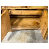 Large China Cabinet with Noritake and Everstone China Incomplete Dish Sets