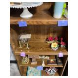 6 Foot Wooden Bookcase with Five Shelves - contents not inc