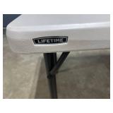 Lifetime Folding Plastic Table with Carry Handle
