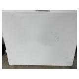 Lifetime Folding Plastic Table with Black Metal Legs