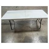 6 Foot Folding Table with Carry Handle
