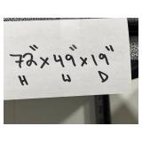 Metal Storage Shelving Unit 72x49x19 Inches - you disassemble and remove