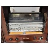 Vintage RCA Victor Wood Console Stereo Cabinet with Soundesign Cassette Recorder - untested