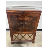 Vintage RCA Victor Wood Console Stereo Cabinet with Soundesign Cassette Recorder - untested