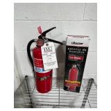 Tool Bundle: Keller 3-Step Ladder, Fire Extinguishers, Pry Bar, Metal Shelf and Saw