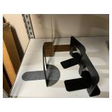 Mixed Home and Office Accessories Lot with Remotes, Bookends, Pitcher, and Candle