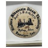 1971 Rollag Minnesota Western Minnesota Steam Threshers Reunion Pinback Button