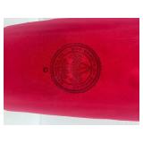 Vintage Boy Scouts of America Clip on Metal Canteen with Red Cover