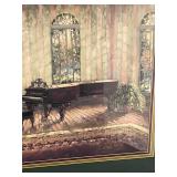 Exquisite Framed and Matted Garden Print 36" X 44"