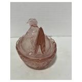 Westmoreland Pink 6" Hen on Nest