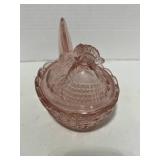 Westmoreland Pink 6" Hen on Nest