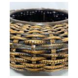 Vintage Japanese Bamboo Ikebana Basket for Arranging Flowers