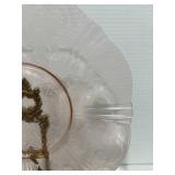 American Sweetheart Pink Depression Glass 12" Cake Platter