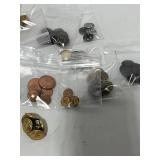 Lot of Vintage Metal Shank Button Sets