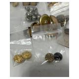 Lot of Vintage Metal Shank Button Sets